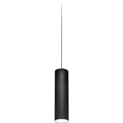 ハンギングランプ 円筒形 形状 43×21 cm. LED ダイニングルーム, ベッドルーム そして ロビー. アルミニウム. ブラック カラー