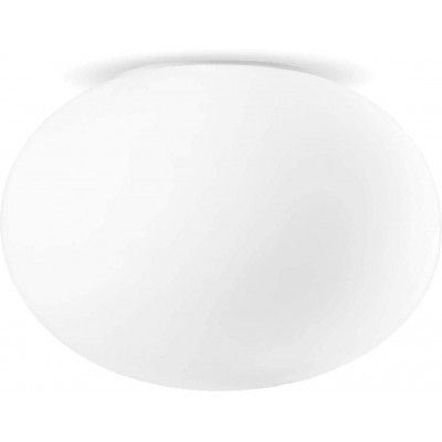 372,95 € Envio grátis | Luz de teto interna Forma Esférica 48×48 cm. Sala de jantar, quarto e salão. Cristal e Vidro. Cor branco
