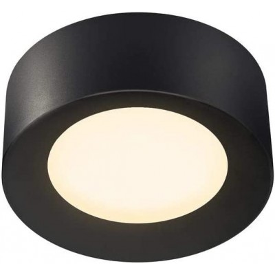 308,95 € Free Shipping | Indoor ceiling light 19W Cylindrical Shape 20×20 cm. LED Dining room, bedroom and lobby. Modern Style. Polycarbonate. Black Color