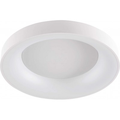 282,95 € Free Shipping | Indoor ceiling light 42W Round Shape 58×58 cm. Dining room, bedroom and lobby. PMMA and Metal casting. White Color