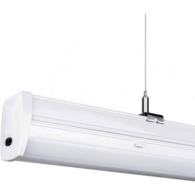 239,95 € Envío gratis | Lámpara de techo 50W Forma Rectangular 150×8 cm. LED regulable en posición Salón, comedor y vestíbulo. Acero. Color blanco
