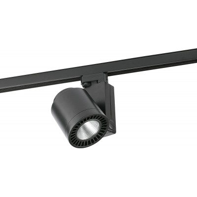 323,95 € Free Shipping | Indoor spotlight 35W 3000K Warm light. Cylindrical Shape 27×19 cm. Adjustable. Installation in track-rail system Living room, bedroom and lobby. Aluminum. Black Color