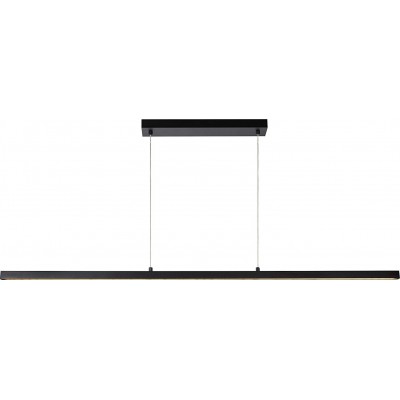 391,95 € Free Shipping | Hanging lamp 34W Extended Shape 200×147 cm. Living room, bedroom and lobby. Modern Style. Aluminum. Black Color