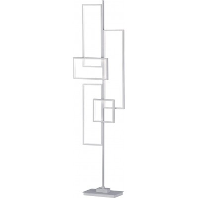 Lampada da pavimento Trio 44W 3000K Luce calda. Forma Rettangolare 161×45 cm. LED Soggiorno, sala da pranzo e atrio. Stile moderno. Metallo. Colore bianca