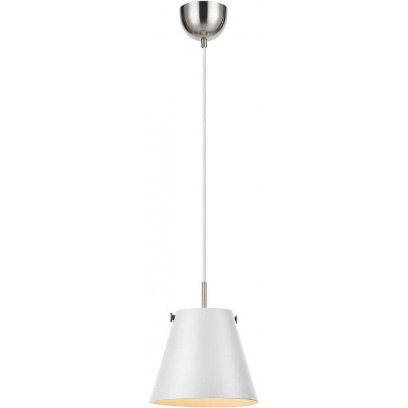 109,95 € Free Shipping | Hanging lamp 60W Conical Shape 30×30 cm. Living room, dining room and bedroom. Stainless steel and Metal casting. Gray Color