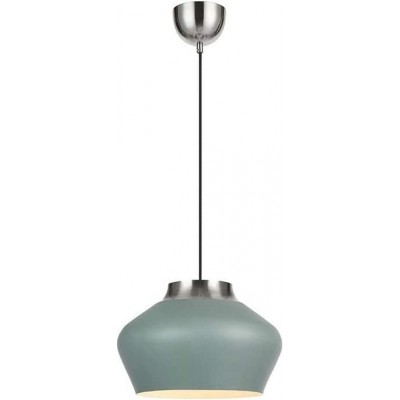 Hanging lamp 60W Spherical Shape 31×31 cm. Living room, dining room and bedroom. Stainless steel and Metal casting. Gray Color