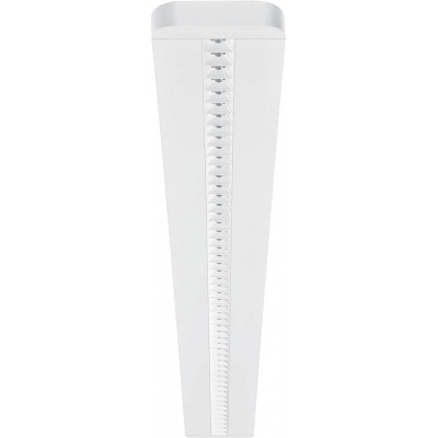 シーリングランプ 25W 長方形 形状 150 cm. 1.5メートル。 LED リビングルーム, ダイニングルーム そして ロビー. アルミニウム. 白い カラー