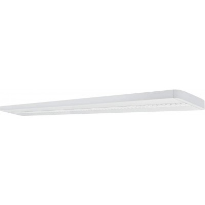 Lámpara de techo 25W 3000K Luz cálida. Forma Rectangular 152×12 cm. LED Salón, comedor y dormitorio. Aluminio. Color blanco