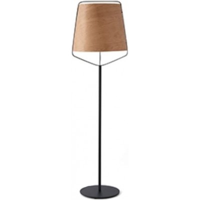 544,95 € Free Shipping | Floor lamp 20W Cylindrical Shape Living room, dining room and bedroom. Modern Style. Steel. Brown Color