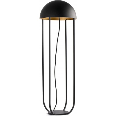 Lampada da pavimento 6W Forma Sferica 90×29 cm. LED Ufficio. Stile design. Metallo. Colore nero