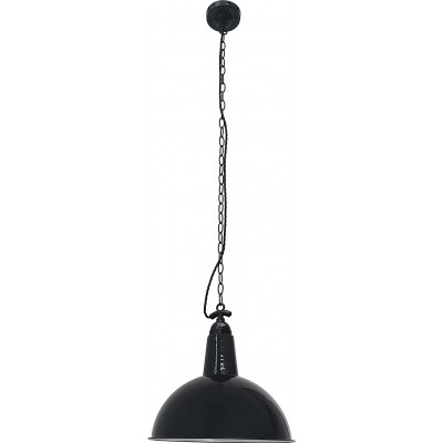 Hanging lamp 15W Round Shape 142×52 cm. Living room, bedroom and lobby. Metal casting. Black Color