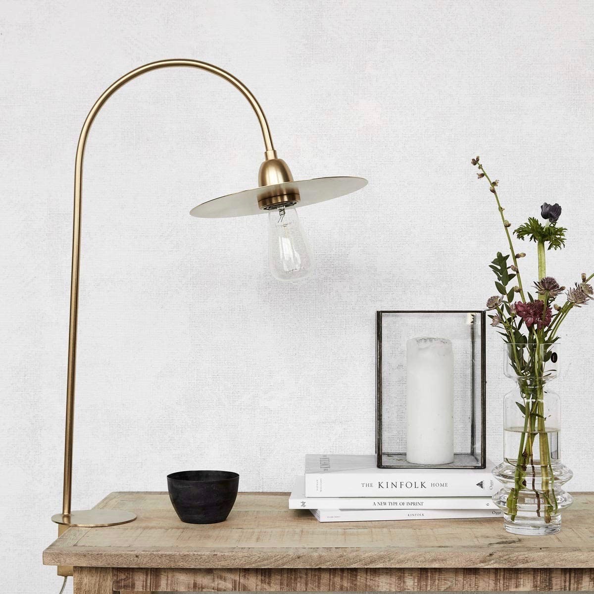 356,95 € Envio grátis | Lampada de escritorio 40W 79×21 cm. Fixação de mesa com clipe Latão. Cor dourado