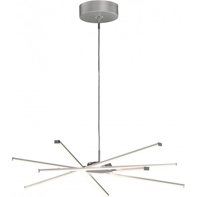 499,95 € Free Shipping | Chandelier 42W Ø 69 cm. Adjustable height Dining room, bedroom and lobby. Modern Style. Acrylic, Aluminum and Metal casting. Plated chrome Color