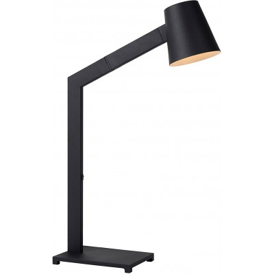 Lámpara de escritorio 40W Forma Cónica 67×33 cm. Salón, comedor y dormitorio. Estilo moderno. Metal. Color negro