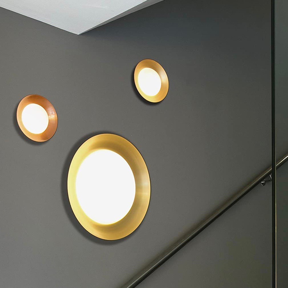 182,95 € Envio grátis | Luz de teto interna 20W Ø 45 cm. LED Cor dourado