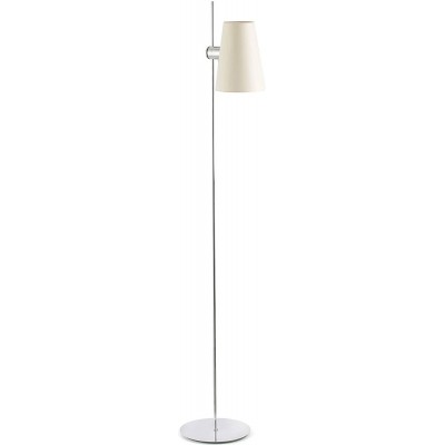 Lámpara de pie 20W Forma Cónica 150×25 cm. Oficina. Estilo moderno. Metal. Color cromado