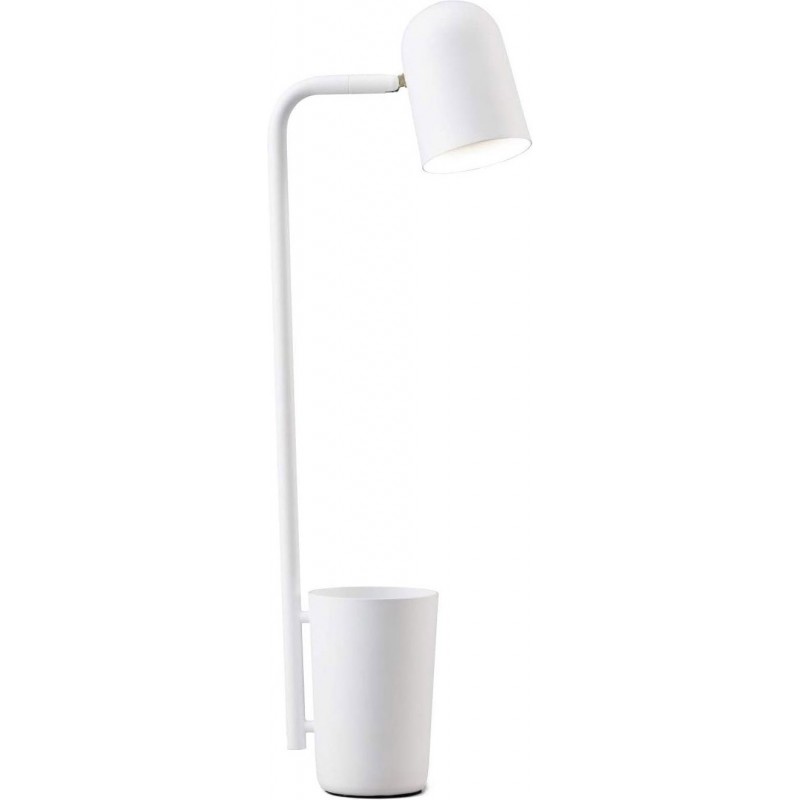 335,95 € Envio grátis | Lampada de escritorio 6W Forma Cilíndrica 56×24 cm. Sala de estar, sala de jantar e quarto. Aço. Cor branco