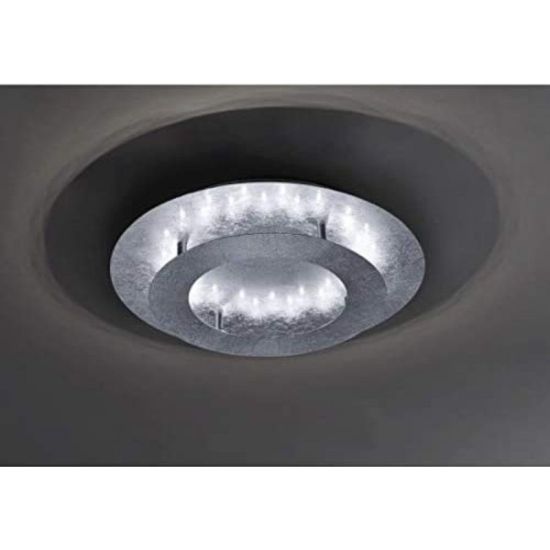266,95 € Free Shipping | Indoor ceiling light 18W Round Shape 46×46 cm. LED Dining room, bedroom and lobby. Metal casting. Gray Color