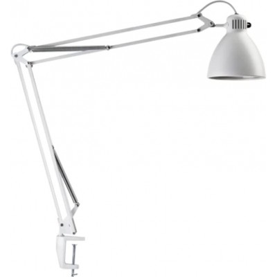 Desk lamp 11W 2700K Very warm light. Conical Shape 116×17 cm. Articulated. Clamping Accessories Living room, bedroom and lobby. Classic Style. Steel and Aluminum. Gray Color