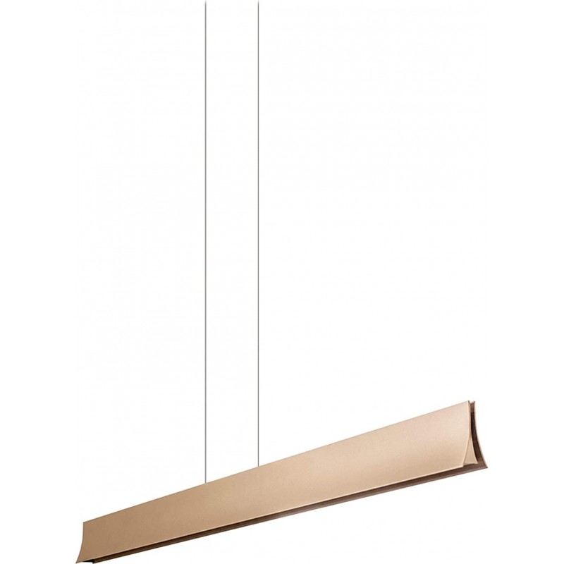 532,95 € Free Shipping | Hanging lamp 33W Extended Shape 120 cm. Living room, dining room and bedroom. Modern Style. Aluminum. Golden Color