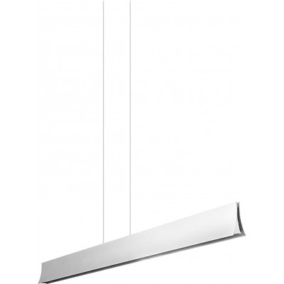 Hanging lamp 33W Extended Shape 120 cm. LED Dining room, bedroom and lobby. Modern Style. Aluminum. Gray Color