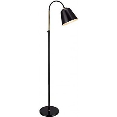 Floor lamp 60W Conical Shape Dining room, bedroom and lobby. Modern Style. Metal casting. Black Color