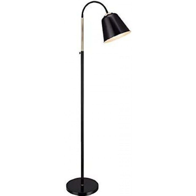 238,95 € Free Shipping | Floor lamp 60W Conical Shape Dining room, bedroom and lobby. Modern Style. Metal casting. Black Color