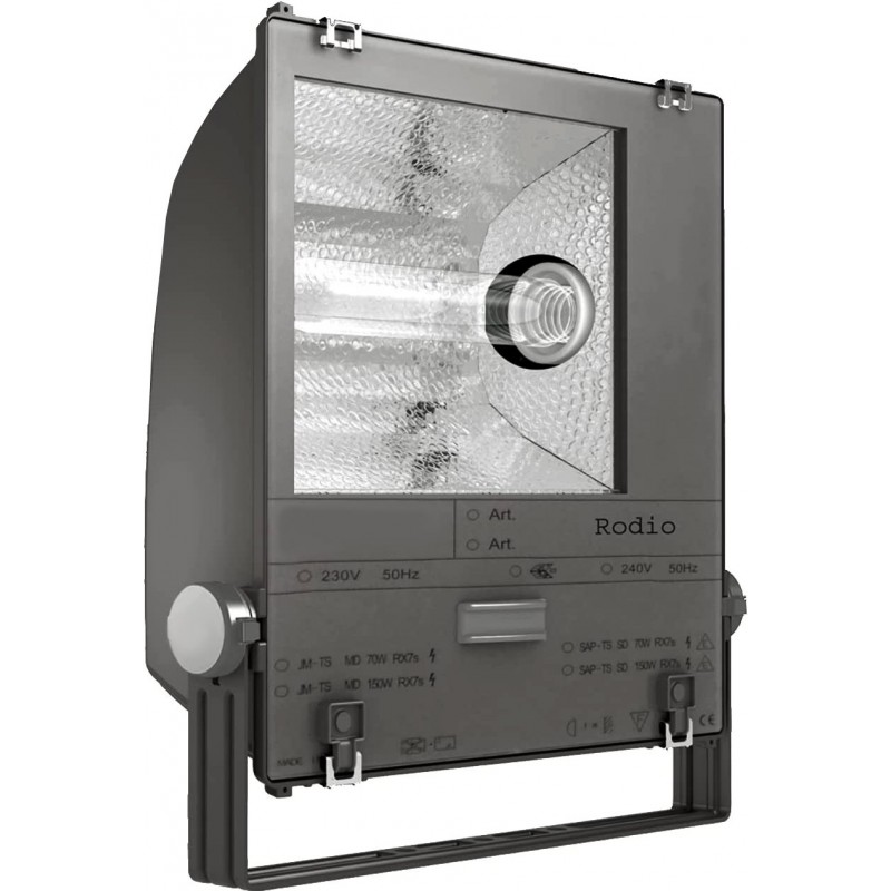 239,95 € Envio grátis | Holofote externo 400W 52×46 cm. Cor cinza