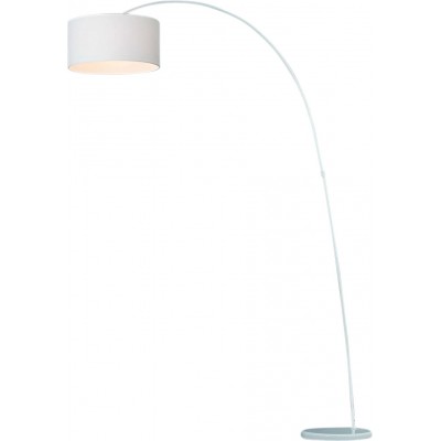 Lampada da pavimento 15W Forma Cilindrica 200×114 cm. Soggiorno, sala da pranzo e atrio. Stile moderno. Metallo. Colore bianca