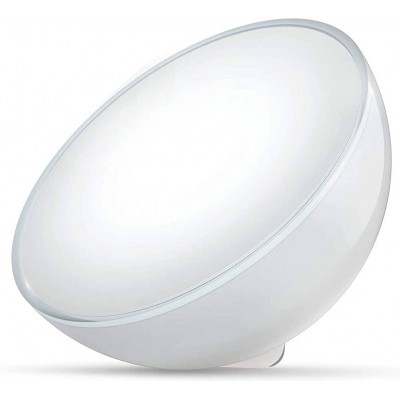 Lámpara de sobremesa Philips 6W Forma Redonda 15×15 cm. LED. Alexa y Google Home Salón, dormitorio y vestíbulo. PMMA. Color blanco