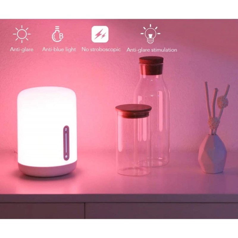 53,95 € Free Shipping | Table lamp Cylindrical Shape 25×15 cm. Control with Smartphone APP Living room, dining room and bedroom. PMMA. White Color