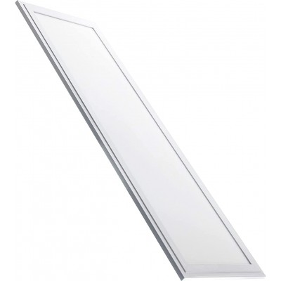Panneau LED Façonner Rectangulaire 120×30 cm. LED Bureau. Style moderne. Aluminium. Couleur blanc