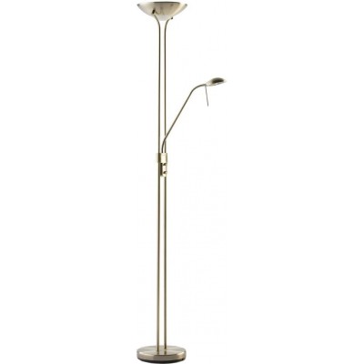 85,95 € Free Shipping | Floor lamp 225W 3000K Warm light. Extended Shape 180×180 cm. Dimmable LED Auxiliary lamp for reading Living room, dining room and bedroom. Modern Style. Crystal and Metal casting. Gray Color