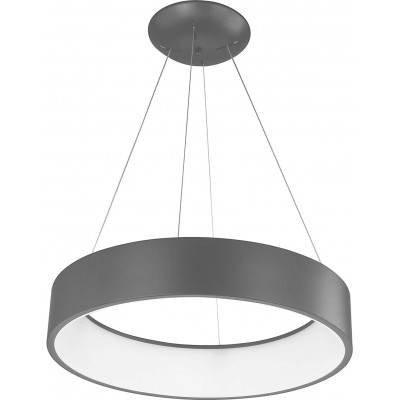 109,95 € Free Shipping | Hanging lamp 32W Round Shape 45×45 cm. Living room, dining room and bedroom. Modern Style. Acrylic. Gray Color