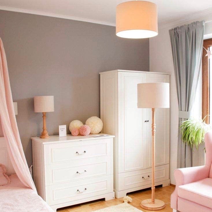 89,95 € Envio grátis | Lâmpada pendurada 60W 35×35 cm. Madeira, têxtil e policarbonato. Cor bege