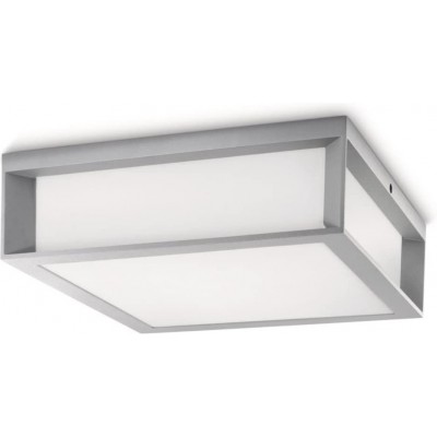 67,95 € Kostenloser Versand | Deckenlampe Philips 14W 2700K Sehr warmes Licht. 26×26 cm. Aluminium. Grau Farbe