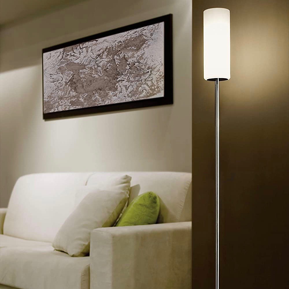 88,95 € Kostenloser Versand | Stehlampe Eglo 100W Kristall. Weiß Farbe