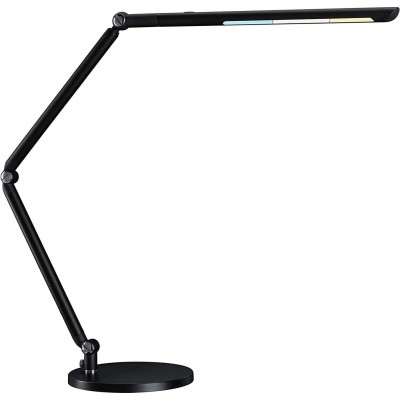 Lampada de escritorio 9W 73×36 cm. LED articulado Alumínio e pmma. Cor preto