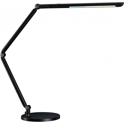 Lampada de escritorio 9W Forma Angular 73×36 cm. LED articulado Sala de estar, sala de jantar e quarto. Estilo moderno. Alumínio e PMMA. Cor preto