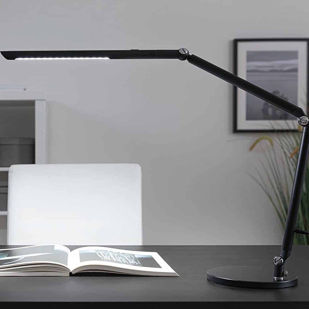 91,95 € Spedizione Gratuita | Lampada da scrivania 9W 73×36 cm. LED articolato Alluminio e pmma. Colore nero