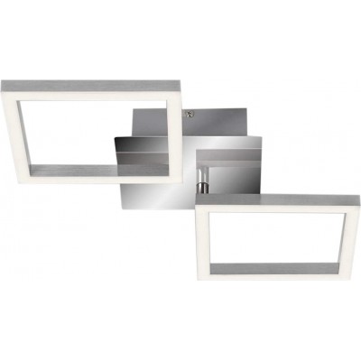 79,95 € Kostenloser Versand | Deckenlampe 12W 47×23 cm. Rotierende LED Metall. Überzogenes chrom Farbe