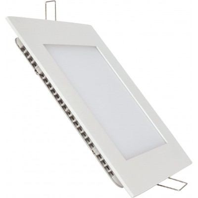 Caja de 20 unidades Iluminación empotrable 20W 4500K Luz neutra. Forma Cuadrada LED Salón, comedor y vestíbulo. Color blanco