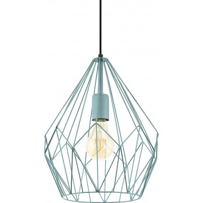 75,95 € Free Shipping | Hanging lamp Eglo 110×31 cm. Steel. Green Color