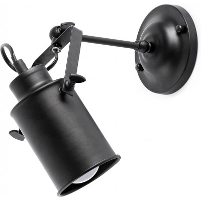 63,95 € Free Shipping | Indoor spotlight 40W 34×16 cm. Adjustable Metal casting. Black Color