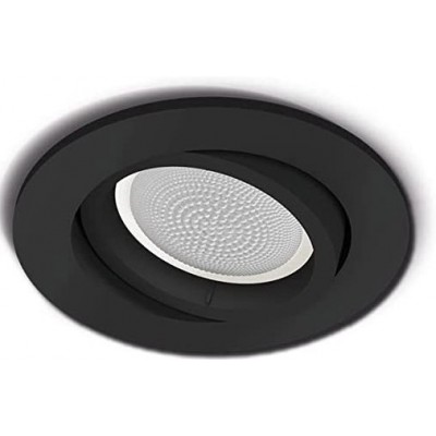 93,95 € Spedizione Gratuita | Illuminazione da incasso Philips 6W 9×9 cm. LED. Alexa e Google Home Colore nero