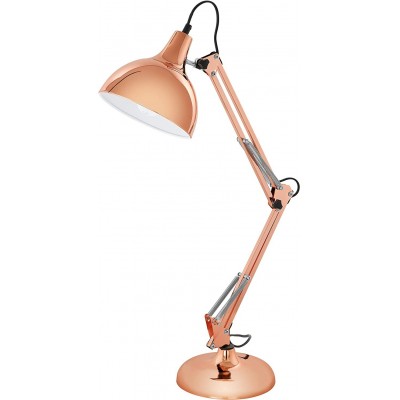 Lampada da scrivania Eglo 71×40 cm. Articolato Acciaio. Colore d'oro