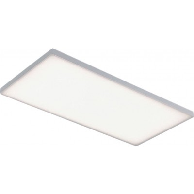 136,95 € Envío gratis | Plafón de interior 29W 3000K Luz cálida. 60×30 cm. LED Metal. Color blanco