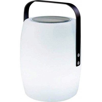 Lâmpada de mesa 10W Forma Cilíndrica 30×21 cm. Sem fio. alto-falante Bluetooth Sala de estar, sala de jantar e quarto. Estilo moderno. PMMA. Cor branco