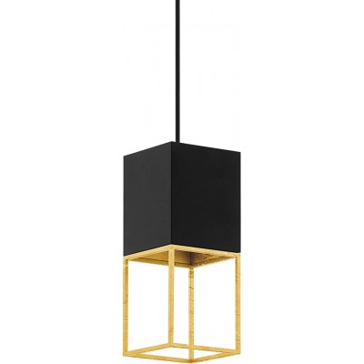 72,95 € Free Shipping | Hanging lamp Eglo 5W 3000K Warm light. Rectangular Shape 110×10 cm. LED Living room, dining room and lobby. Steel. Black Color