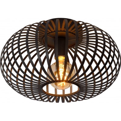 92,95 € Envoi gratuit | Lampe au plafond 60W 40×40 cm. Métal. Couleur noir